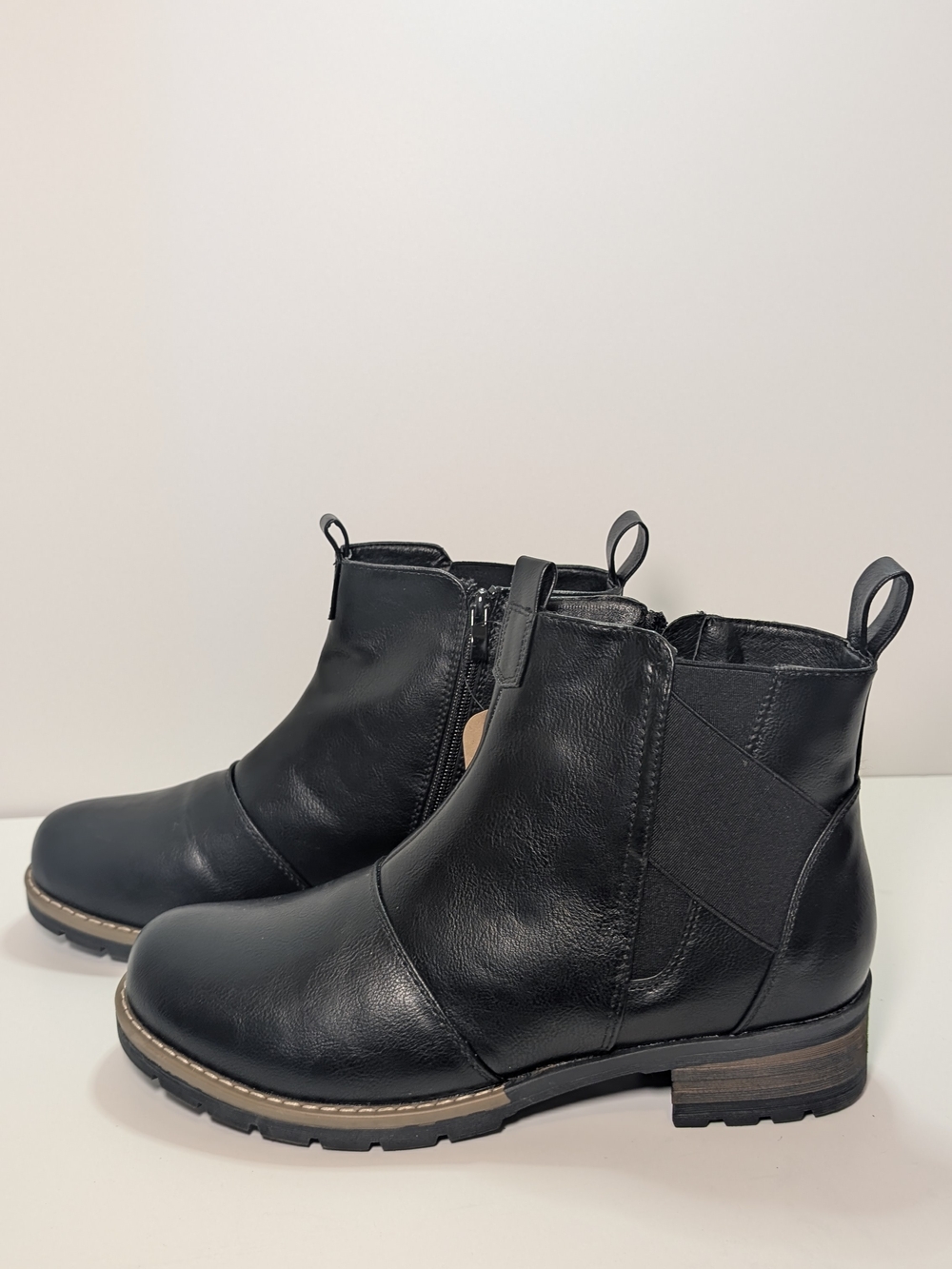 Jeossy Milan Women's Ankle Boots Black Zipper Size 11 DJY9007